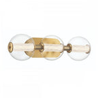 QN-ATOMO-3W-BG Atomo 3 Light LED Bathroom Wall Light Brushed Gold