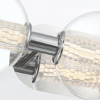 QN-ATOMO-3W-PC Atomo 3 Light LED Bathroom Wall Light Polished Chrome