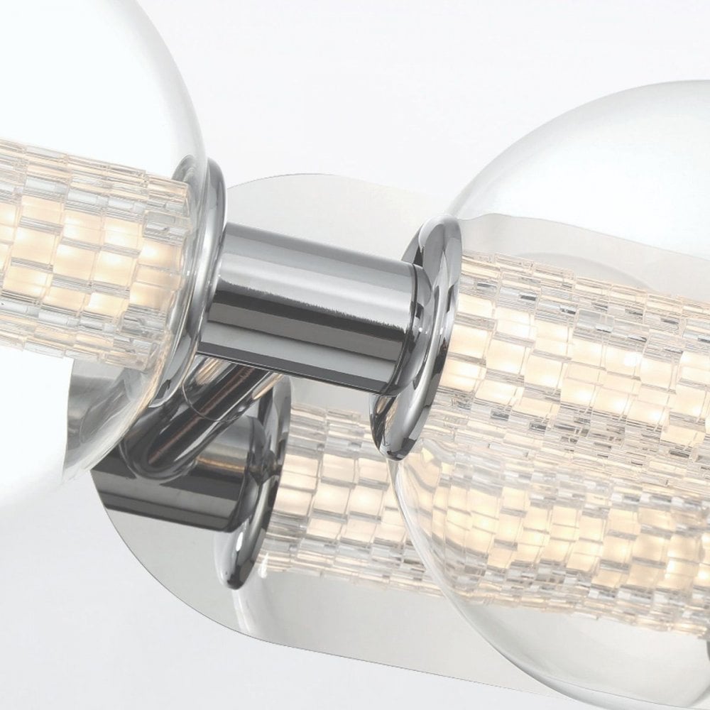 QN-ATOMO-3W-PC Atomo 3 Light LED Bathroom Wall Light Polished Chrome