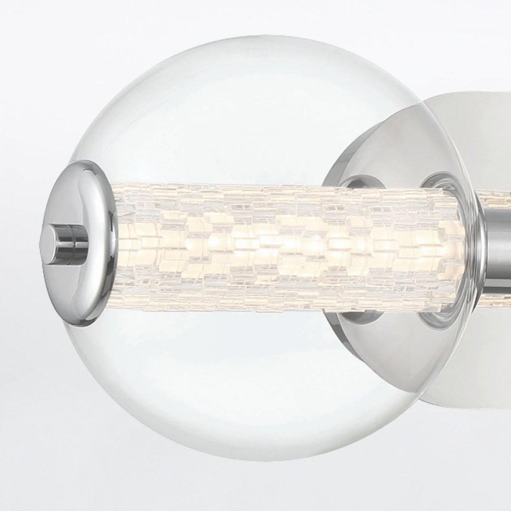QN-ATOMO-3W-PC Atomo 3 Light LED Bathroom Wall Light Polished Chrome