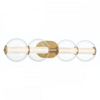 QN-ATOMO-4W-BG Atomo 4 Light LED Bathroom Wall Light Brushed Gold