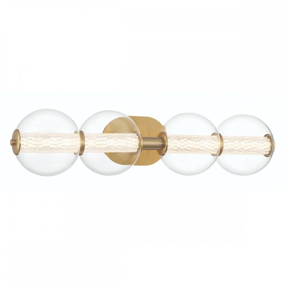 QN-ATOMO-4W-BG Atomo 4 Light LED Bathroom Wall Light Brushed Gold