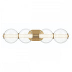 QN-ATOMO-4W-BG Atomo 4 Light LED Bathroom Wall Light Brushed Gold