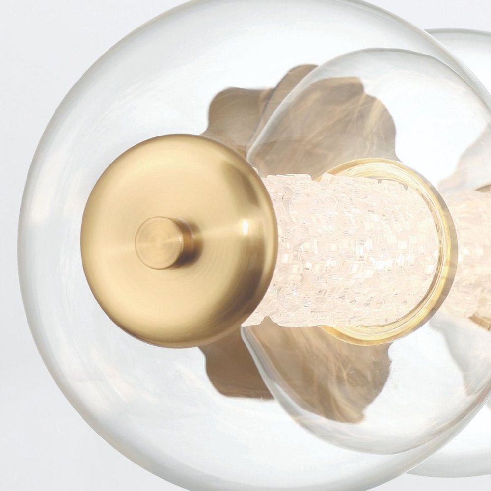 QN-ATOMO-4W-BG Atomo 4 Light LED Bathroom Wall Light Brushed Gold
