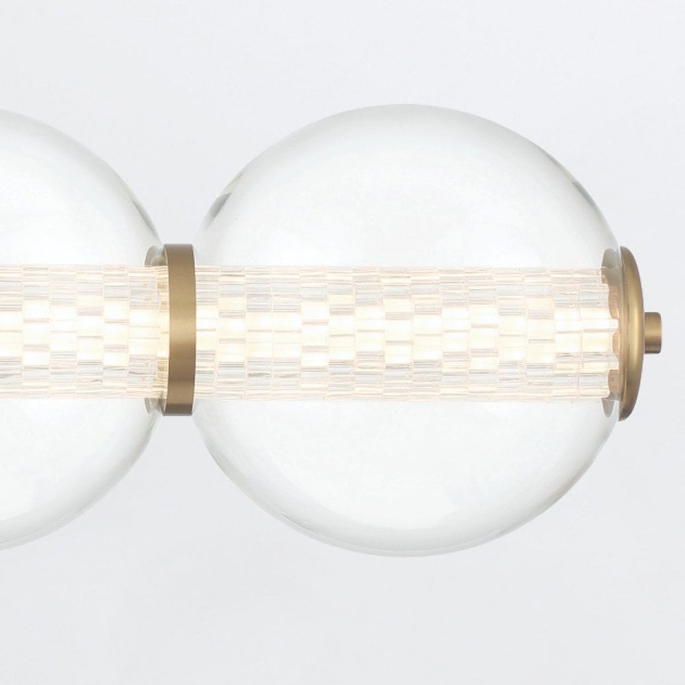 QN-ATOMO-4W-BG Atomo 4 Light LED Bathroom Wall Light Brushed Gold