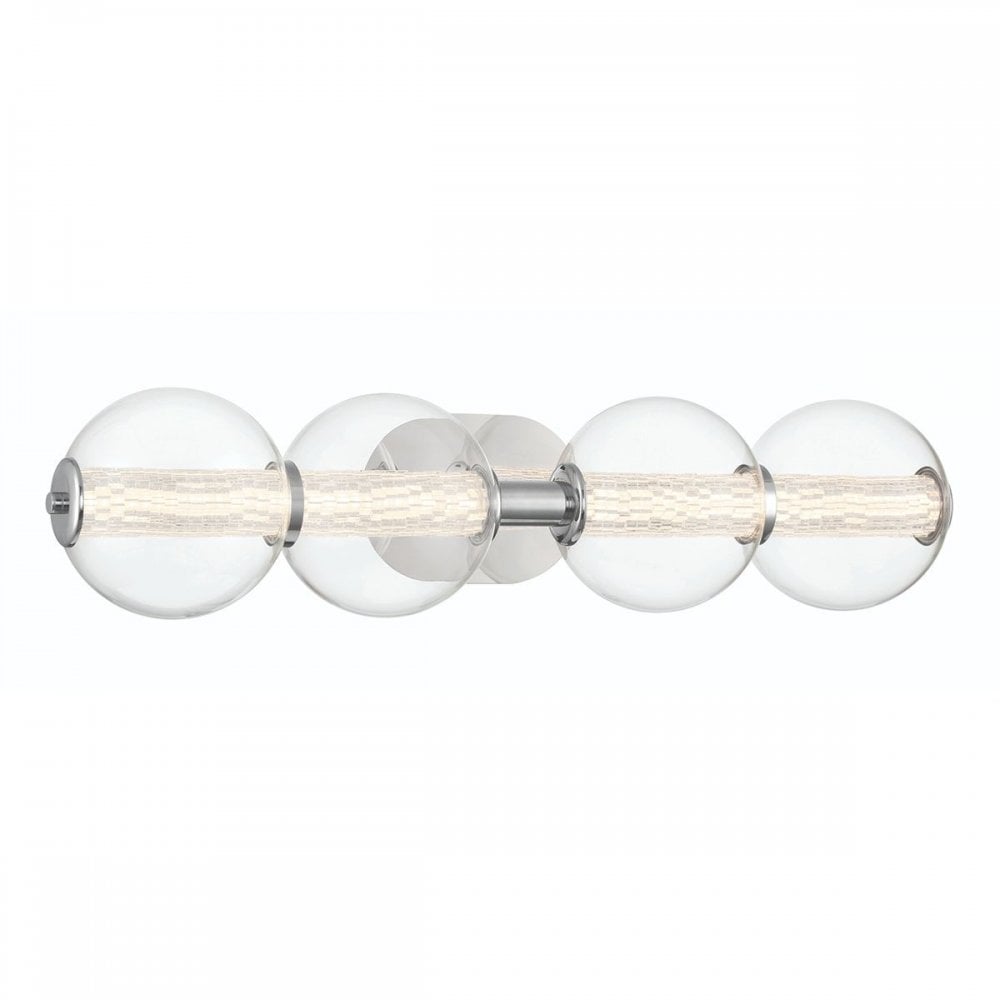 QN-ATOMO-4W-PC Atomo 4 Light LED Bathroom Wall Light Polished Chrome