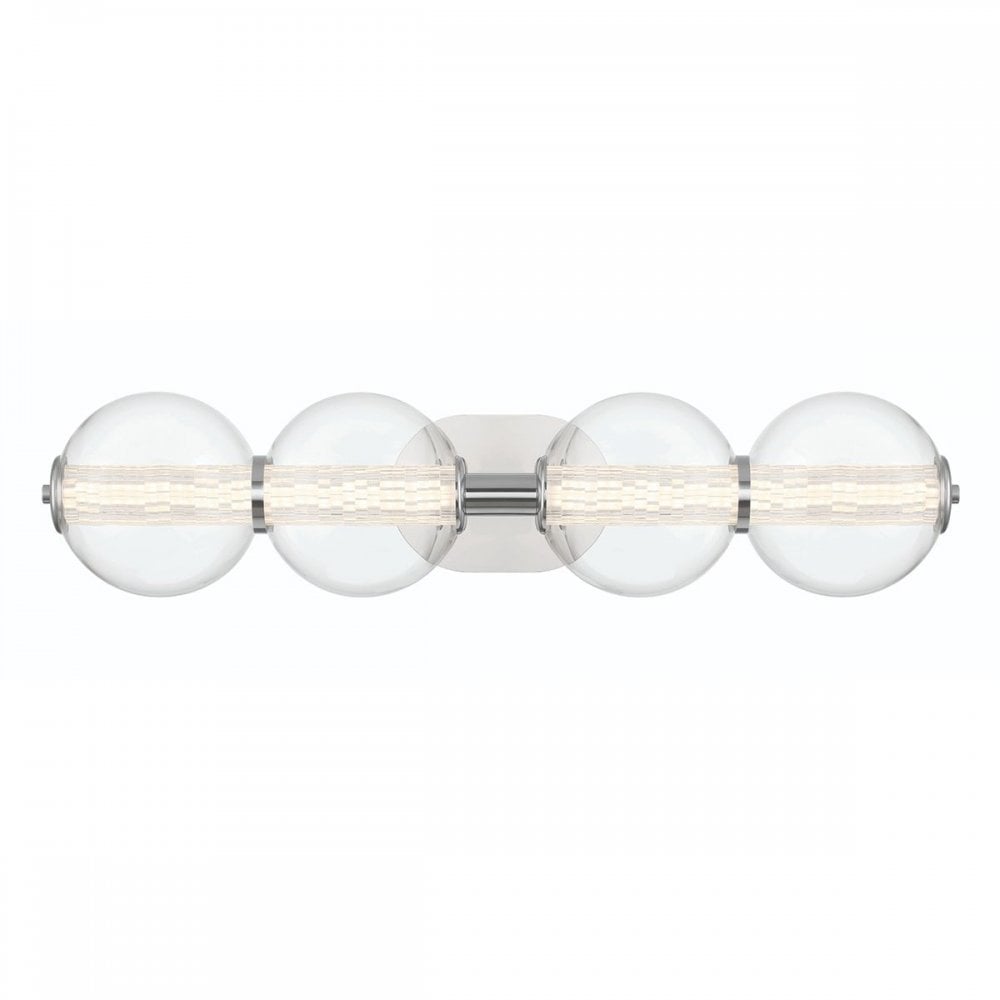 QN-ATOMO-4W-PC Atomo 4 Light LED Bathroom Wall Light Polished Chrome
