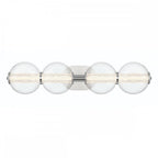QN-ATOMO-4W-PC Atomo 4 Light LED Bathroom Wall Light Polished Chrome