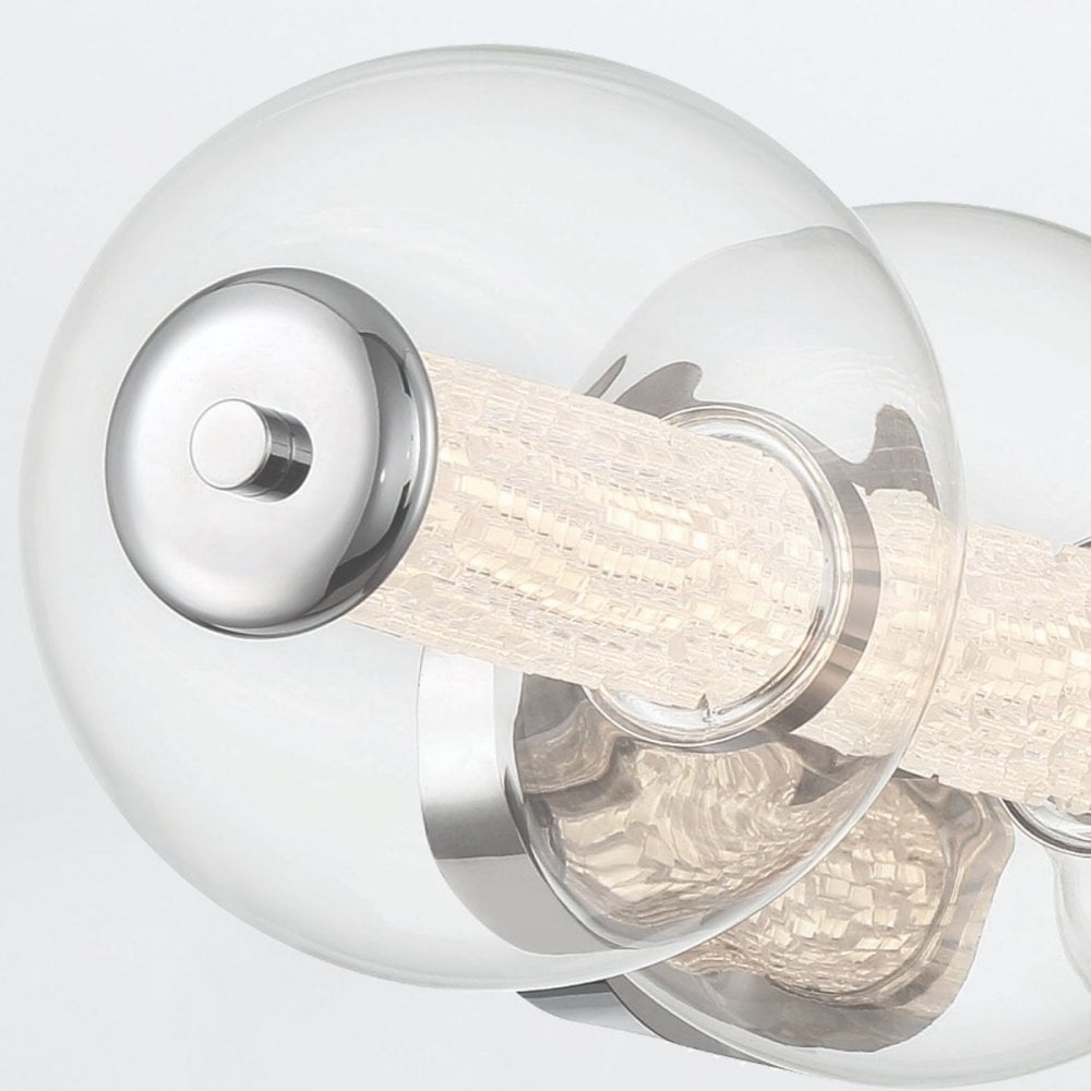 QN-ATOMO-4W-PC Atomo 4 Light LED Bathroom Wall Light Polished Chrome