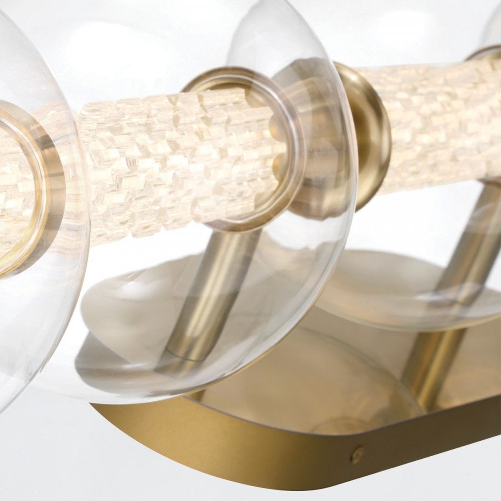 QN-ATOMO-5W-BG Atomo 5 Light LED Bathroom Wall Light Brushed Gold