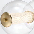 QN-ATOMO-5W-BG Atomo 5 Light LED Bathroom Wall Light Brushed Gold