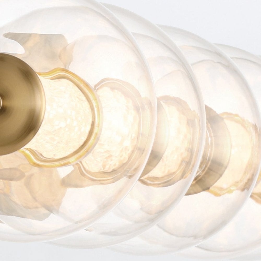 QN-ATOMO-5W-BG Atomo 5 Light LED Bathroom Wall Light Brushed Gold