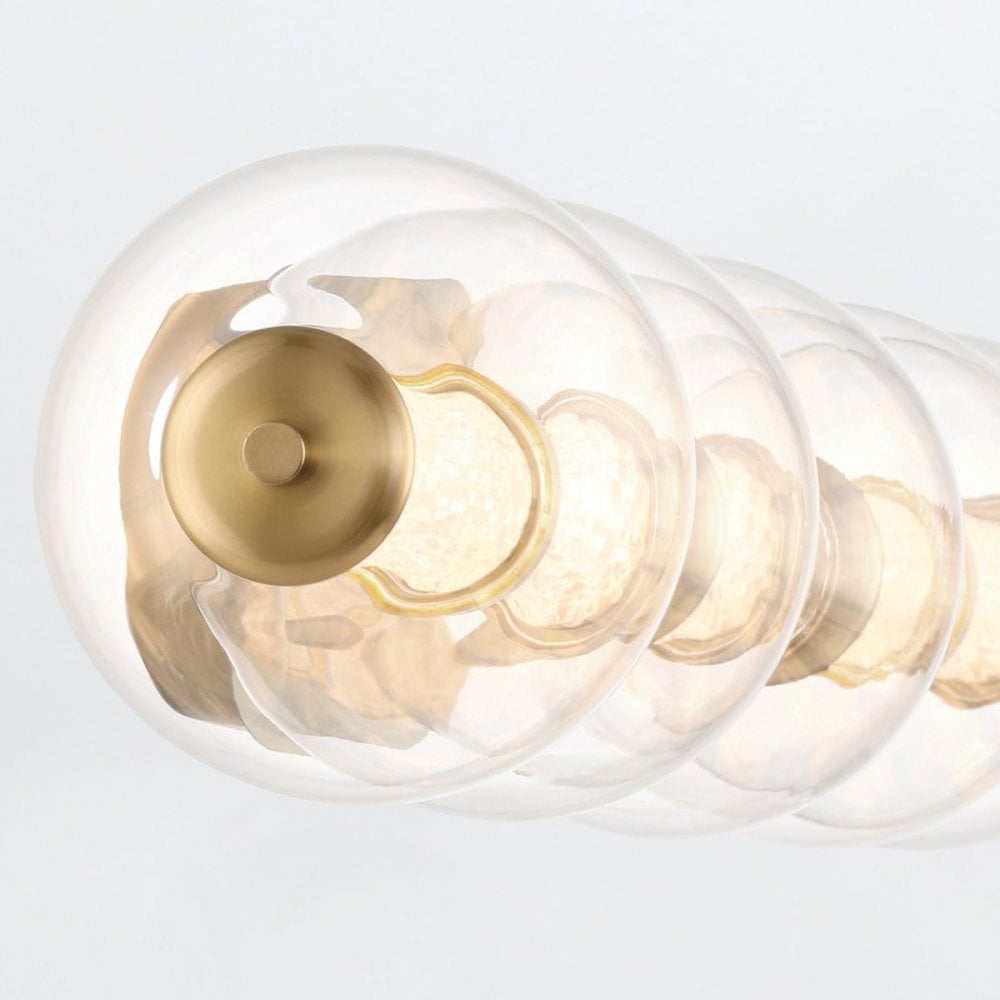 QN-ATOMO-5W-BG Atomo 5 Light LED Bathroom Wall Light Brushed Gold