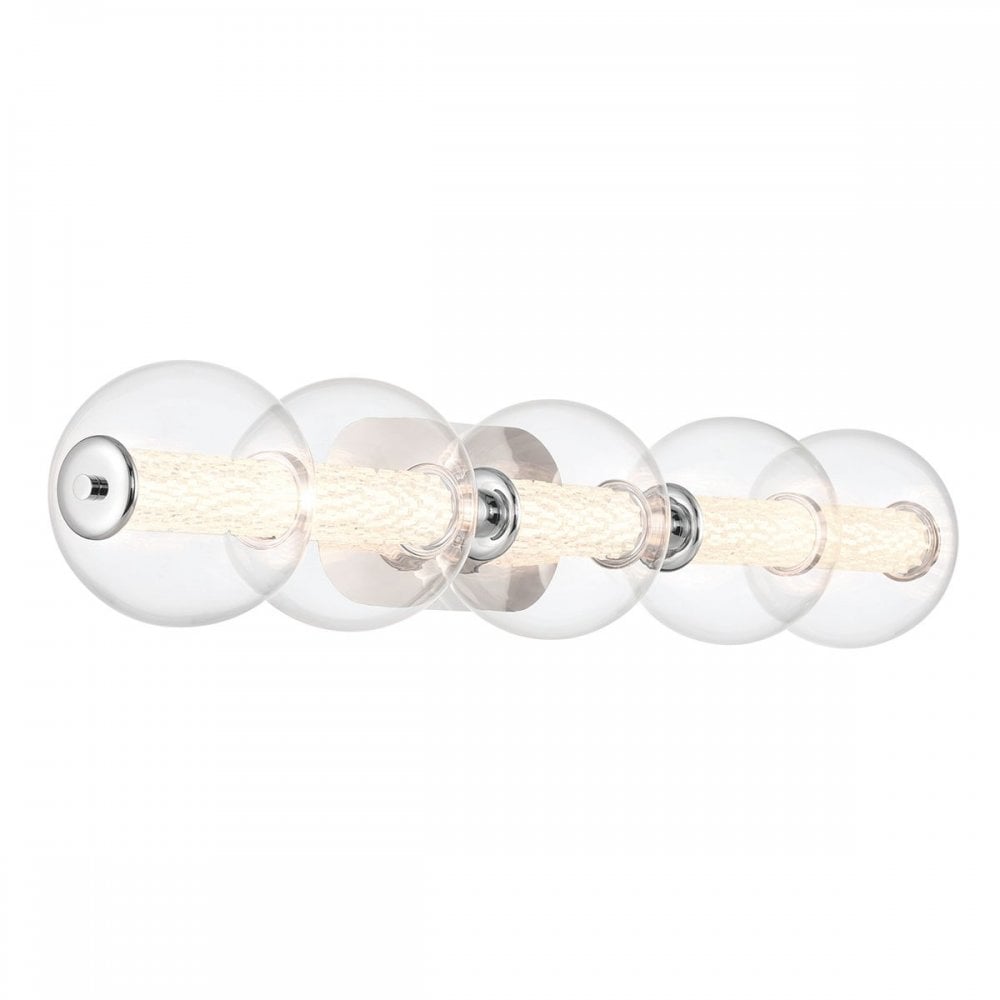 QN-ATOMO-5W-PC Atomo 5 Light LED Bathroom Wall Light Polished Chrome