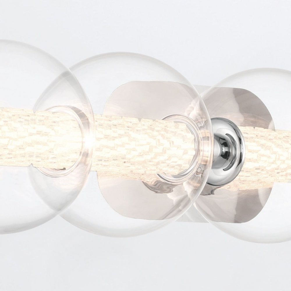 QN-ATOMO-5W-PC Atomo 5 Light LED Bathroom Wall Light Polished Chrome