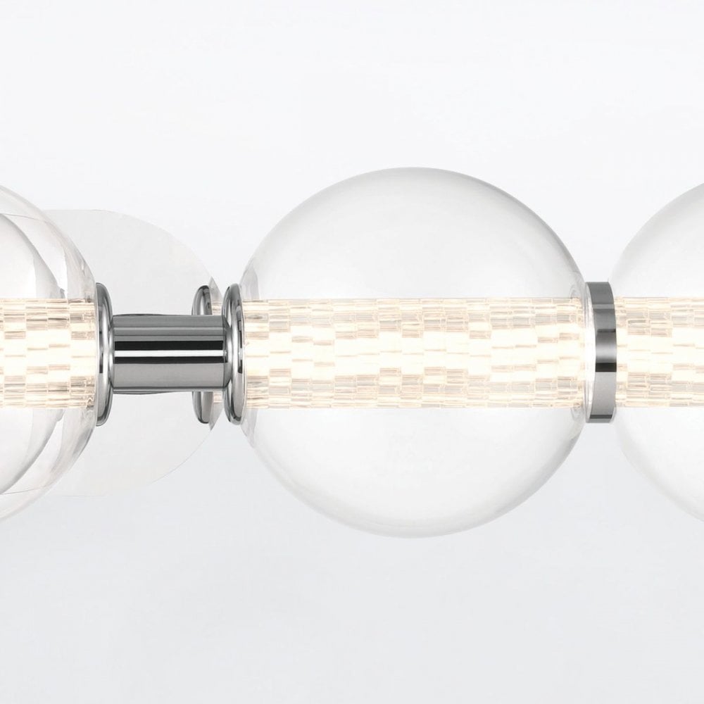QN-ATOMO-5W-PC Atomo 5 Light LED Bathroom Wall Light Polished Chrome