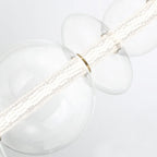 QN-ATOMO-LP7-BG Atomo 7 Light LED Linear Pendant Brushed Gold