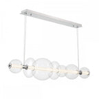 QN-ATOMO-LP7-PC Atomo 7 Light LED Linear Pendant Polished Chrome