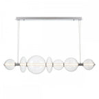 QN-ATOMO-LP7-PC Atomo 7 Light LED Linear Pendant Polished Chrome
