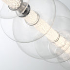 QN-ATOMO-LP7-PC Atomo 7 Light LED Linear Pendant Polished Chrome