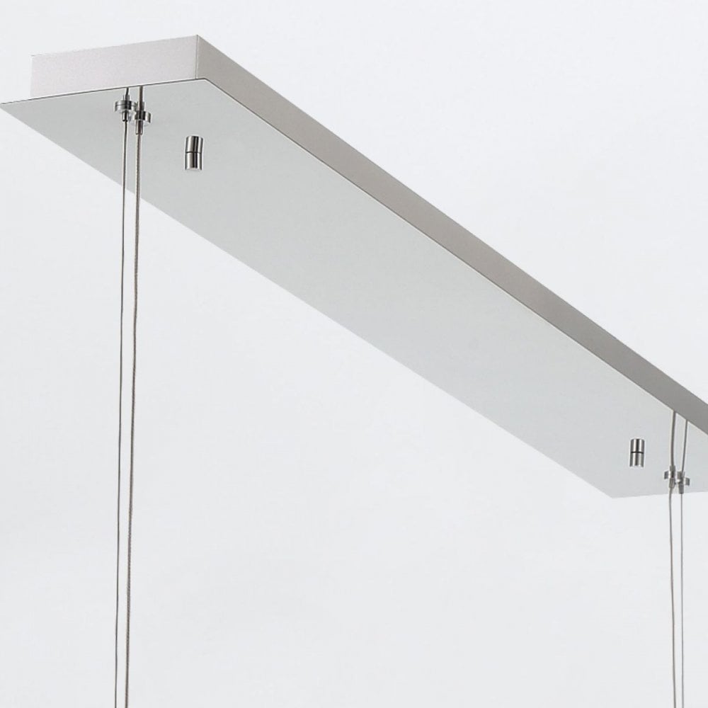 QN-ATOMO-LP7-PC Atomo 7 Light LED Linear Pendant Polished Chrome