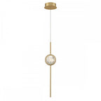 QN-BARLETTA-1P-BG Barletta 1 Light LED Pendant Brushed Gold