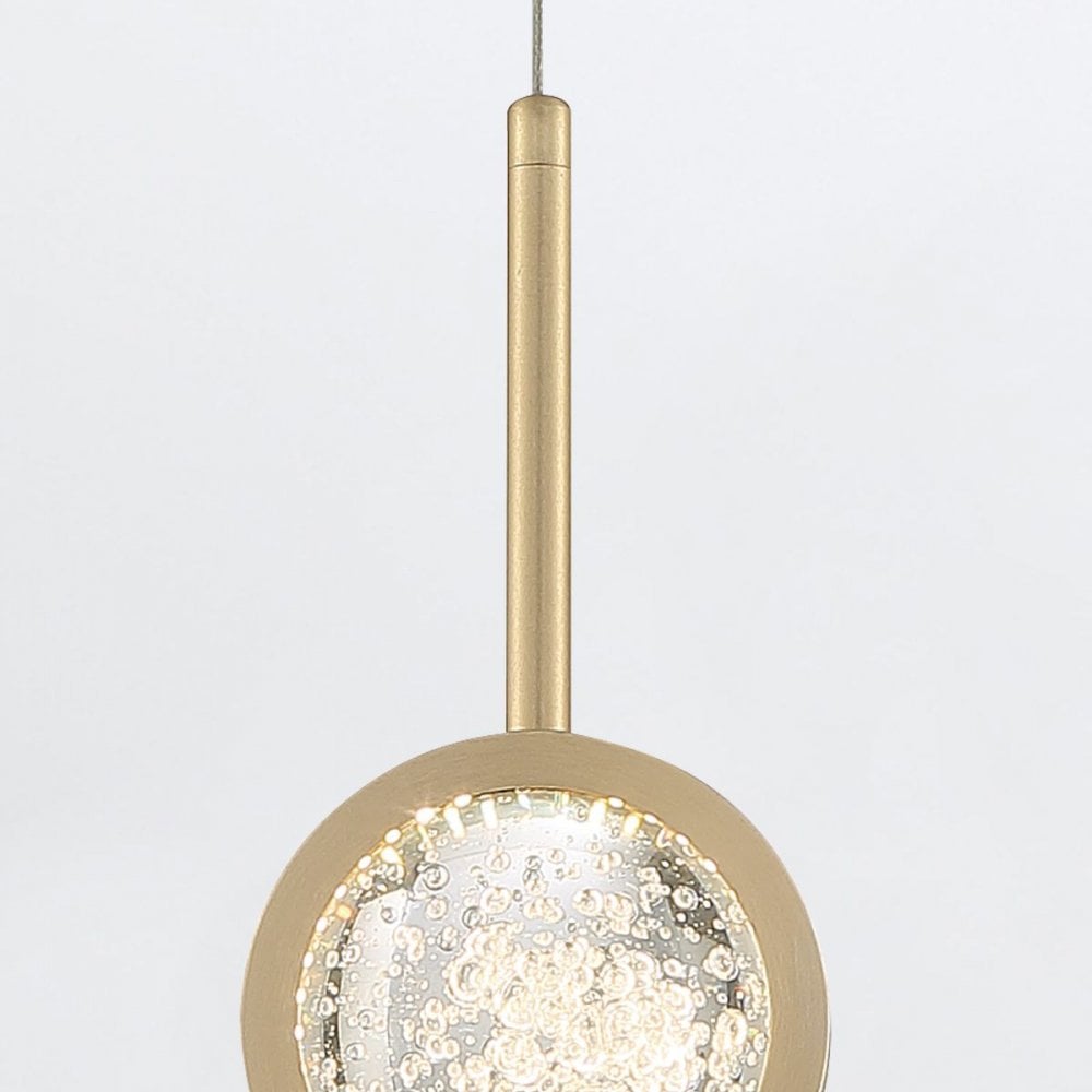 QN-BARLETTA-1P-BG Barletta 1 Light LED Pendant Brushed Gold