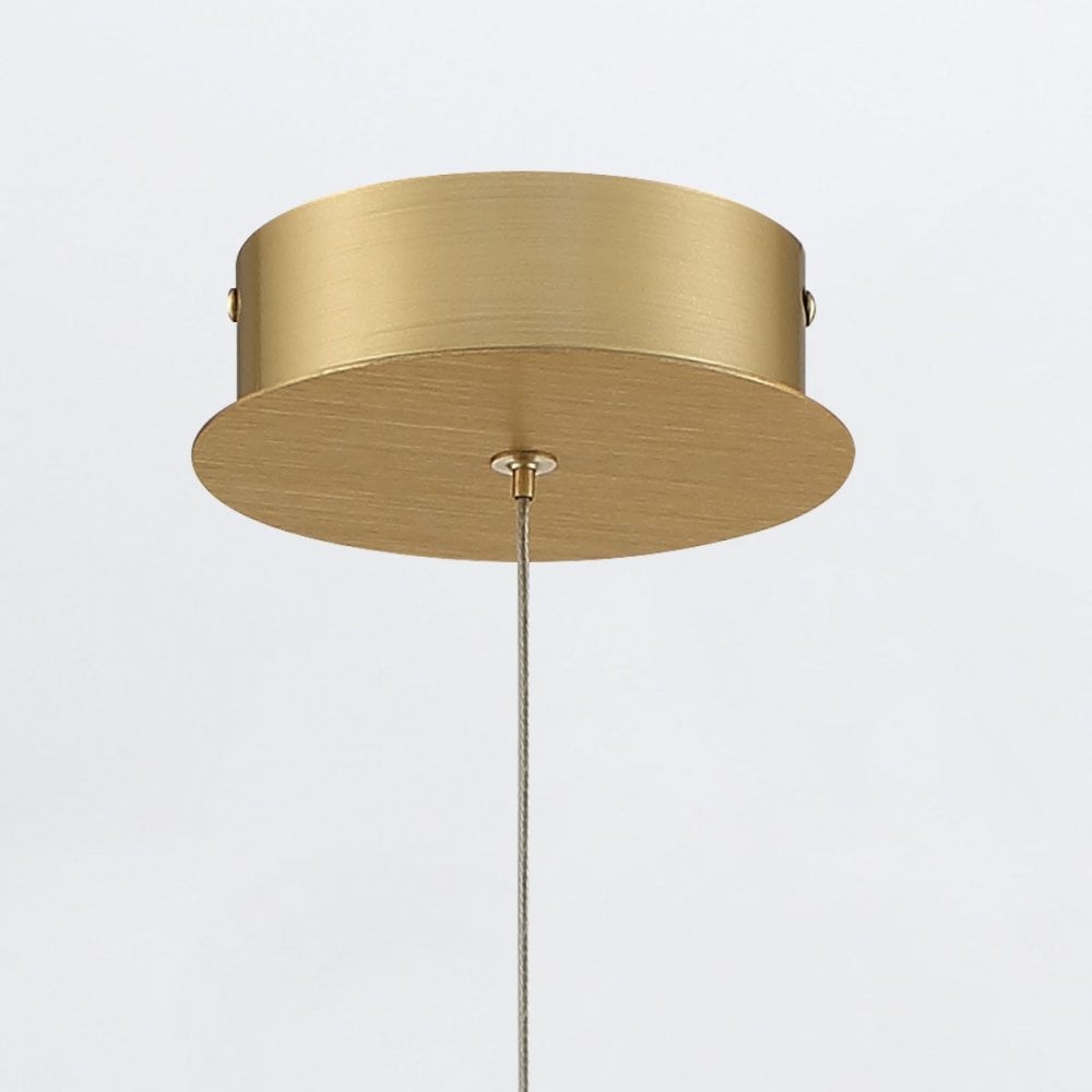 QN-BARLETTA-1P-BG Barletta 1 Light LED Pendant Brushed Gold