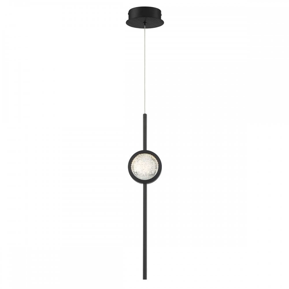 QN-BARLETTA-1P-BK Barletta 1 Light LED Pendant Matte Black
