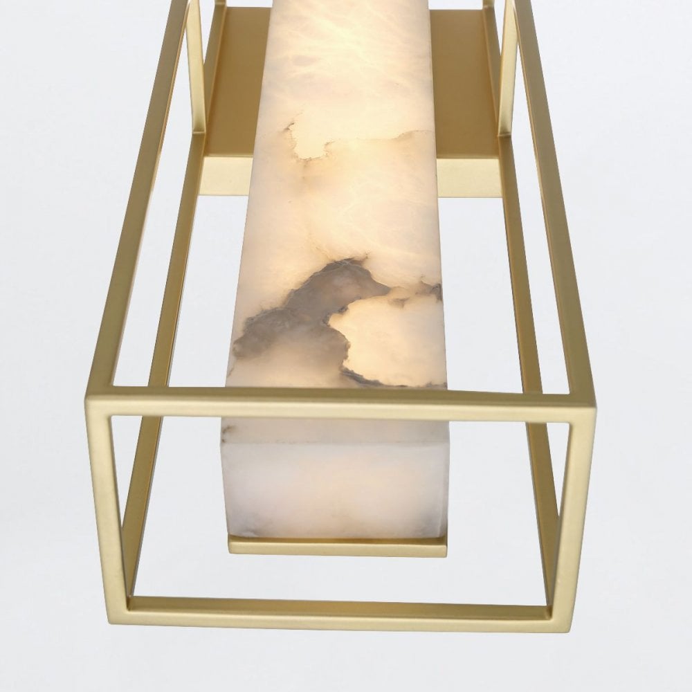 QN-BLAKLEY-L-BG Blakley 1 Light LED Bathroom Wall Light Large Brushed Gold