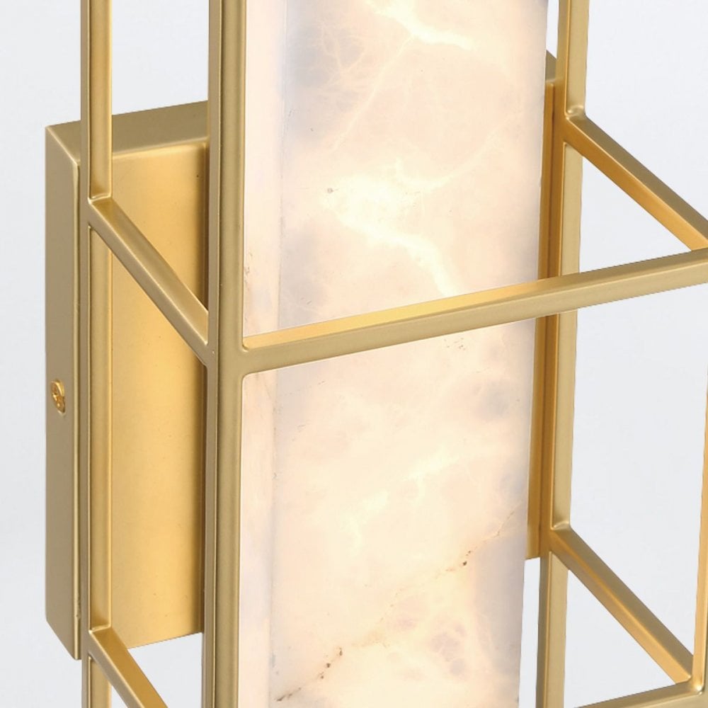 QN-BLAKLEY-M-BG Blakley 1 Light LED Bathroom Wall Light Medium Brushed Gold
