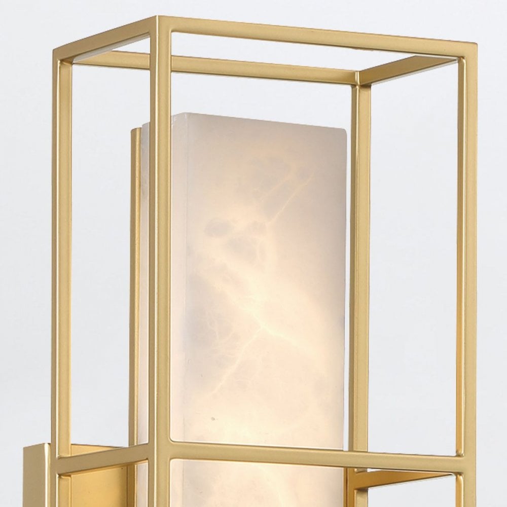 QN-BLAKLEY-M-BG Blakley 1 Light LED Bathroom Wall Light Medium Brushed Gold