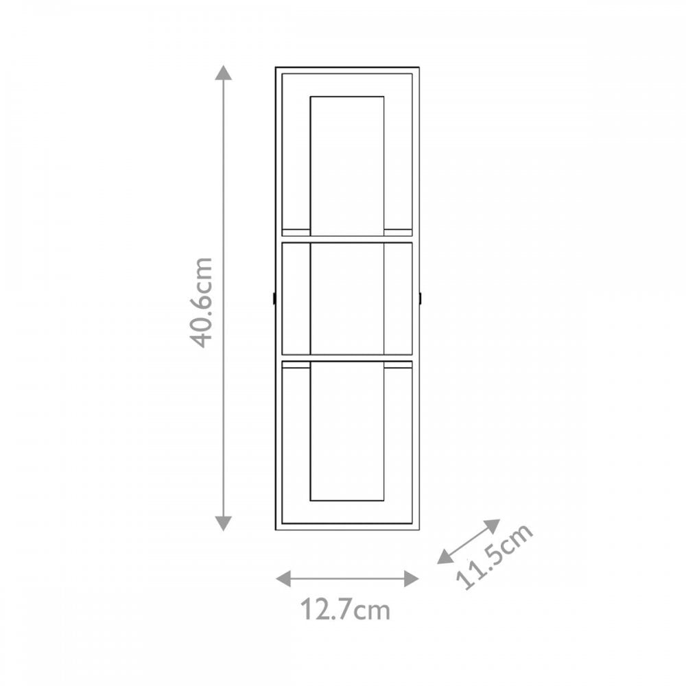 QN-BLAKLEY-M-BK Blakley 1 Light LED Bathroom Wall Light Medium Matte Black