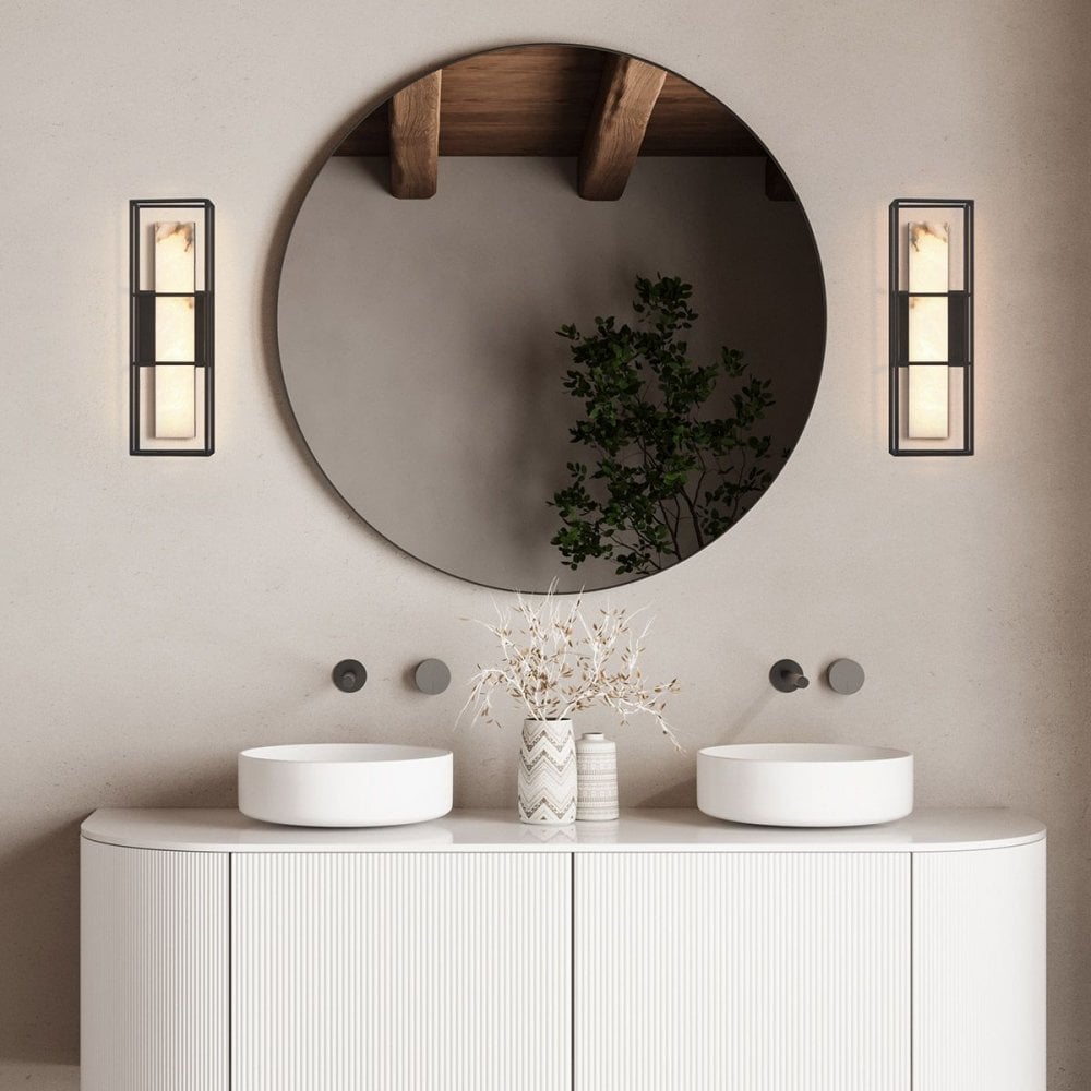 QN-BLAKLEY-M-BK Blakley 1 Light LED Bathroom Wall Light Medium Matte Black