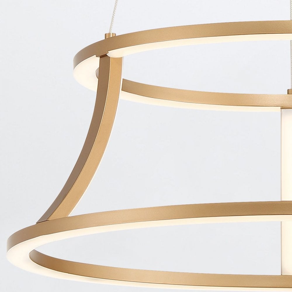 QN-CADOUX-P-BG Cadoux LED Pendant Chandelier Brushed Gold