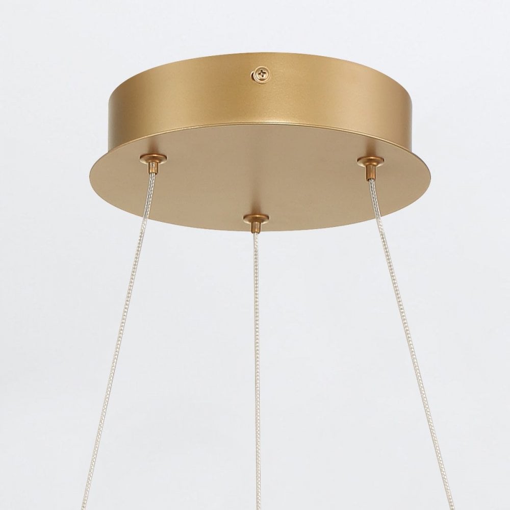 QN-CADOUX-P-BG Cadoux LED Pendant Chandelier Brushed Gold