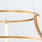 QN-CADOUX-P-BG Cadoux LED Pendant Chandelier Brushed Gold