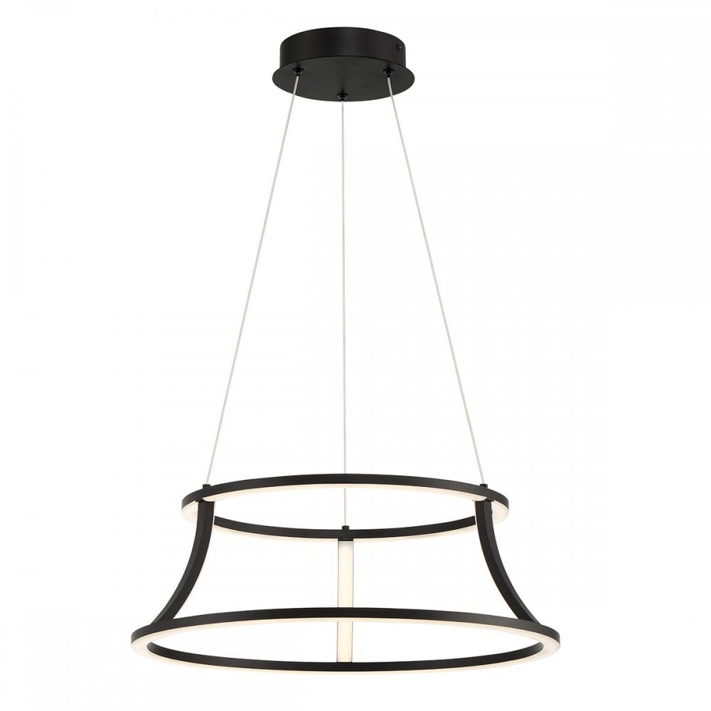 QN-CADOUX-P-BK Cadoux LED Pendant Chandelier Matte Black