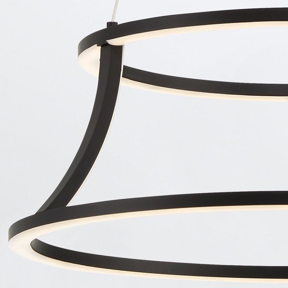 QN-CADOUX-P-BK Cadoux LED Pendant Chandelier Matte Black