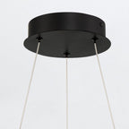 QN-CADOUX-P-BK Cadoux LED Pendant Chandelier Matte Black