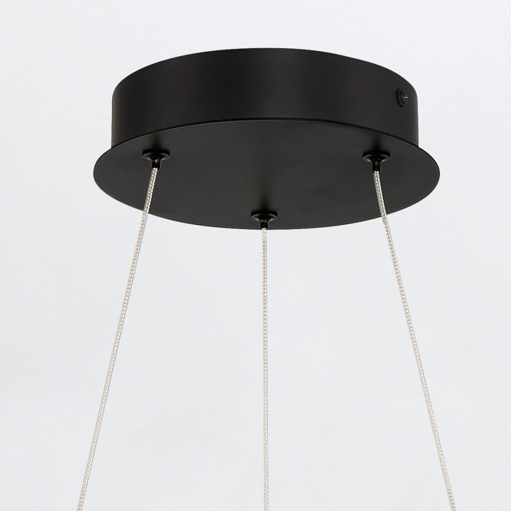 QN-CADOUX-P-BK Cadoux LED Pendant Chandelier Matte Black