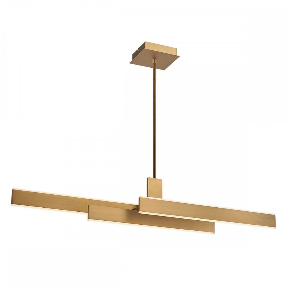 QN-CAMENO-LP-BG Cameno LED Linear Pendant Brushed Gold