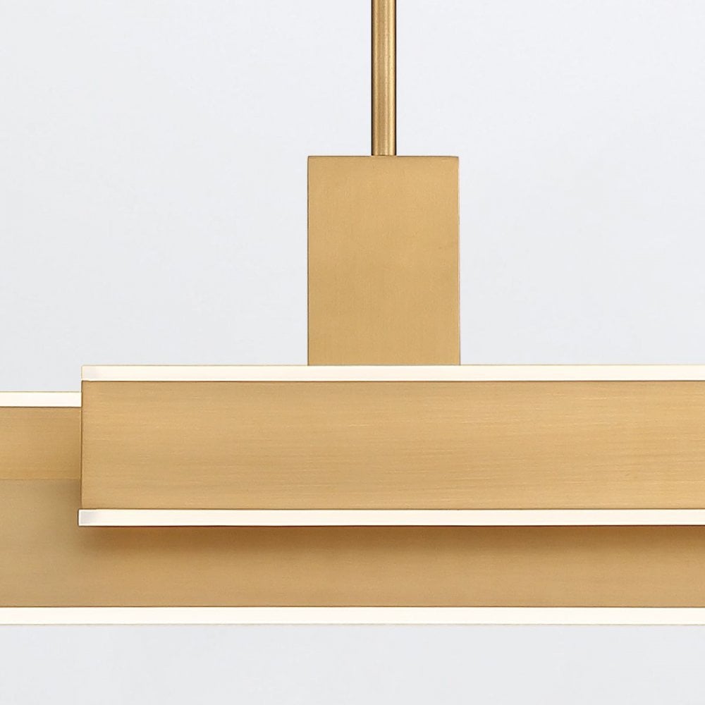 QN-CAMENO-LP-BG Cameno LED Linear Pendant Brushed Gold