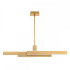 QN-CAMENO-LP-BG Cameno LED Linear Pendant Brushed Gold