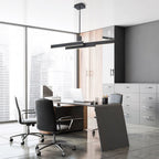QN-CAMENO-LP-BK Cameno LED Linear Pendant Matte Black