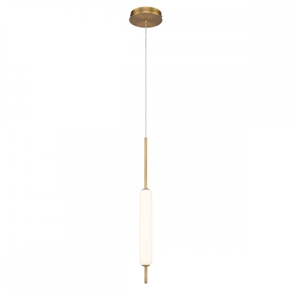 QN-CUMBERLAND-1P-BG Cumberland 1 Light LED Pendant Brushed Gold