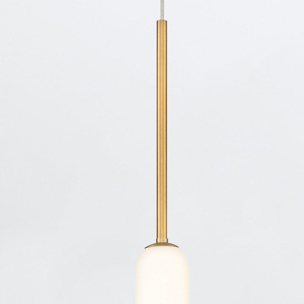 QN-CUMBERLAND-1P-BG Cumberland 1 Light LED Pendant Brushed Gold