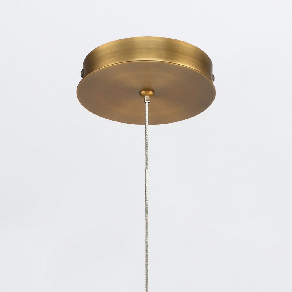 QN-CUMBERLAND-1P-BG Cumberland 1 Light LED Pendant Brushed Gold