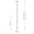 QN-CUMBERLAND-1P-BK Cumberland 1 Light LED Pendant Matte Black