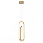 QN-DEMARK-1P-BG Demark LED Pendant Brushed Gold